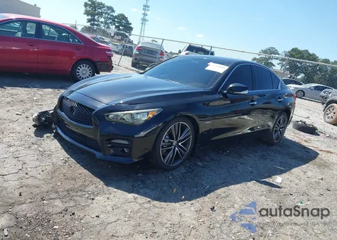2014 Infiniti Q50 Hybrid Sport from USA, damaged, VIN JN1AV7AP8EM691226